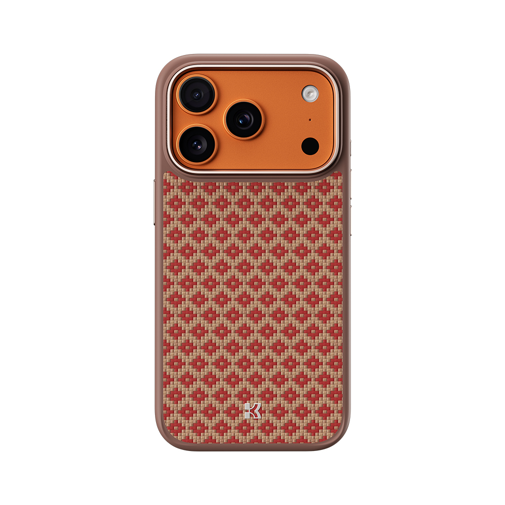 Benks Magnetic Armor Pro Armor Grid Kevlar Suojakuori Metal Frame 600D (YB70) iPhone 17 Pro Max:lle oranssi