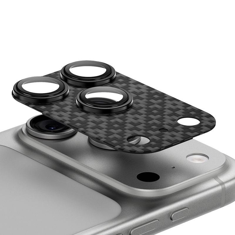 Benks Tempered glass Armor Warrior Lens (BF70) for Iphone 17 Pro Max ArmorGrid black (camera island)