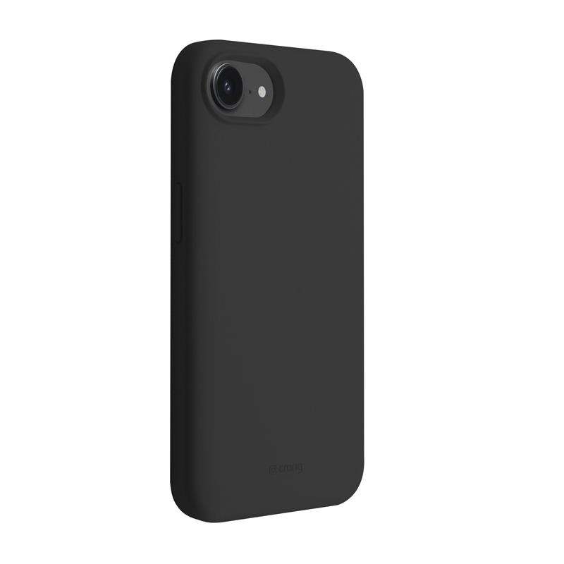 Crong Color Cover Magnetic MagSafe suojakuori iPhone 17e / 16e -laitteelle, musta