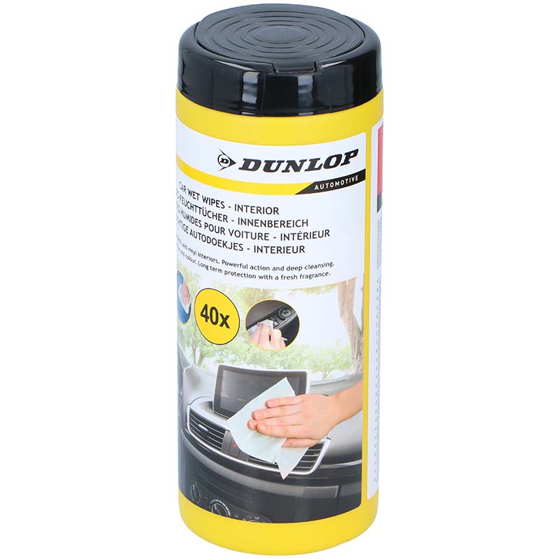 Dunlop moist wipes for car-dashboard care, 40 pcs.