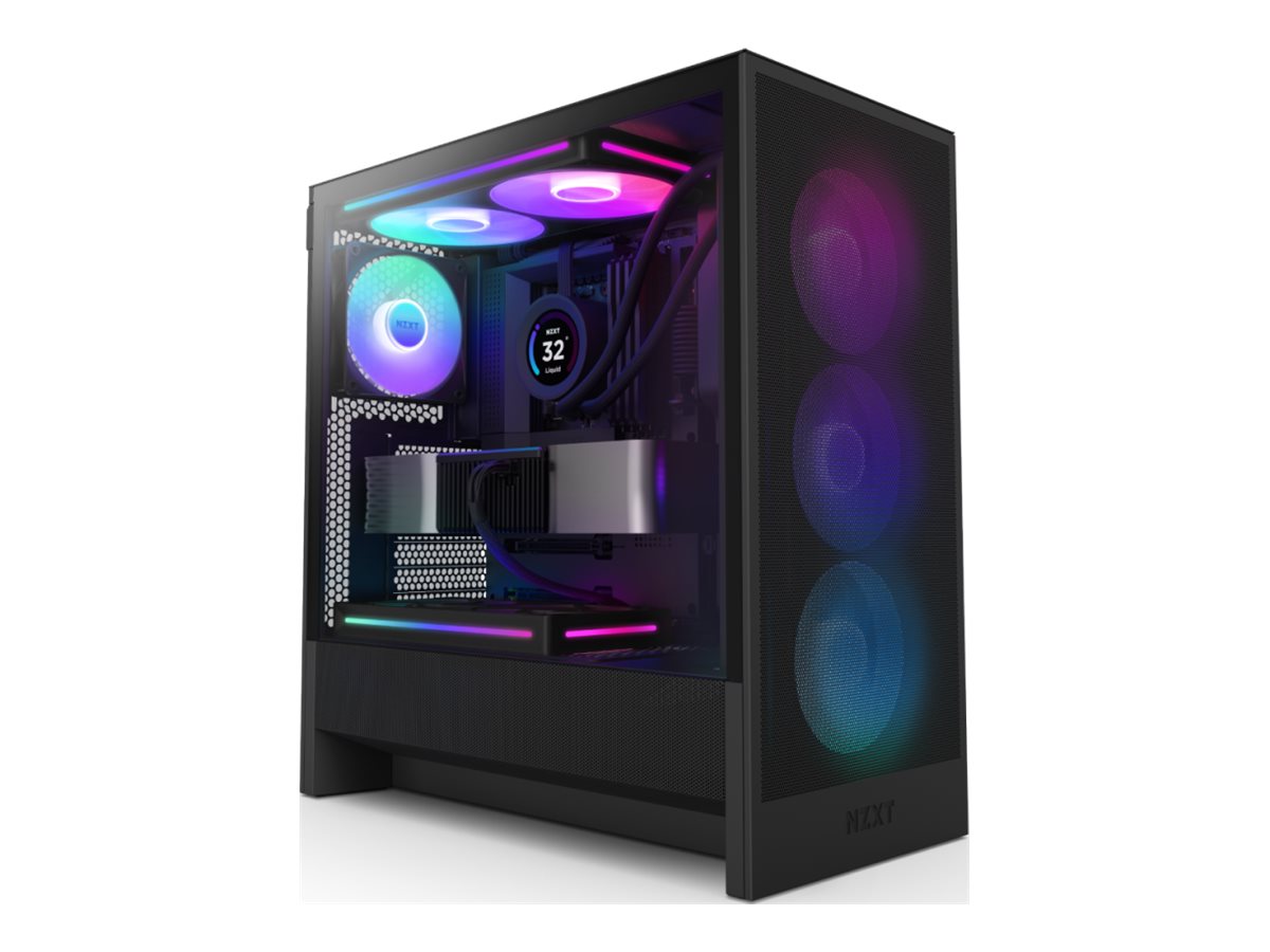 NZXT PC-kotelo H5 Flow RGB 2024 musta