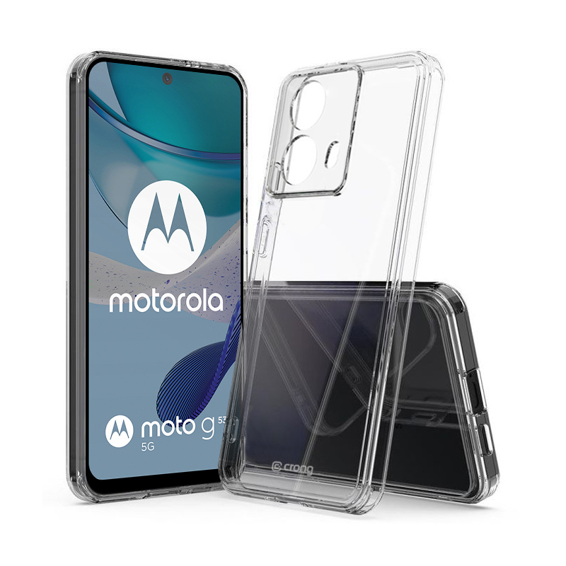 Crong Crystal Shield Cover for Motorola Moto G53, clear