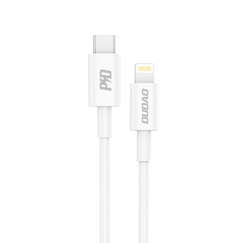 Dudao L6X USB-C - Lightning PD 20W 1m Kaapeli - valkoinen