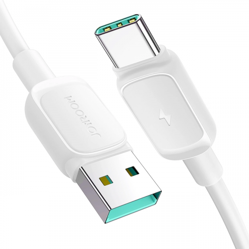 Joyroom Multi-Color Series A14 USB-A / USB-C 3A Kaapeli 1.2m - valkoinen