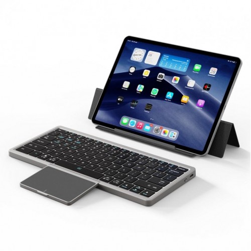 Dux Ducix "Ok Series" wireless Bluetooth keyboard with touchpad Black