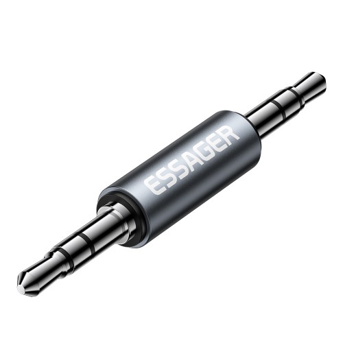 Adapter Essager "AuX" Black (In: Male AUX / Out: Male AUX )