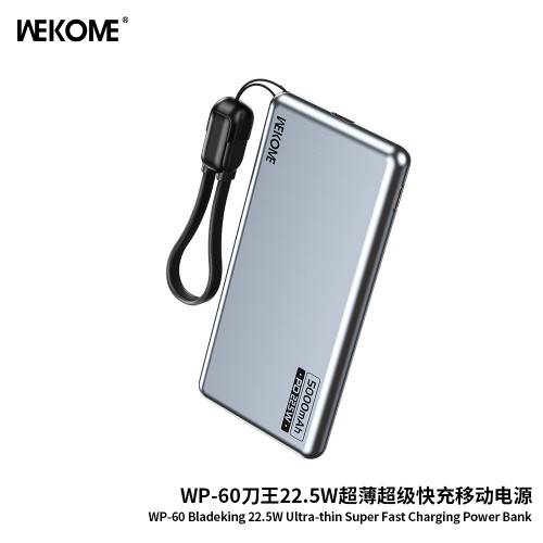 Power Bank WK Design "WP-60" Blue 5000mAh (22.5W)