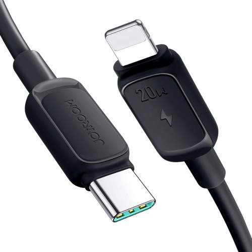 Joyroom Multi-Color Series A14 USB-C / Lightning Kaapeli 20W 1.2m - musta