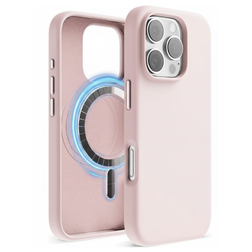 Phone Case "TM MagSafe Silicone" for iPhone 14 Pro Max / Chalk Pink /