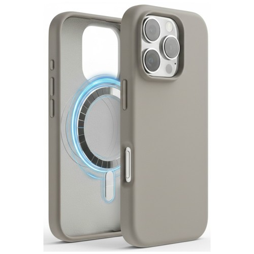 Puhelimen suojakuori „TM MagSafe Silicone“ iPhone 15 Pro Max / Clay /