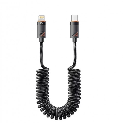 USB Kaapeli Essager Chuan4 musta 29W Type-C / Lightning 120cm