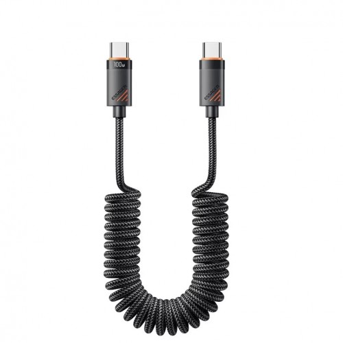 USB Kaapeli Essager Chuan musta 60W Type-C / Type-C 120cm