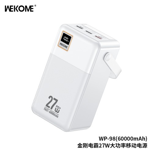 Power Bank WK Design "WP-98" White 60000mAh (27W)