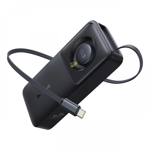 Powerbank Baseus OS Free2Pull 10000mAh 30W +kaapeli (musta)