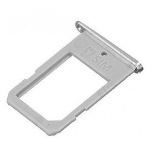 SIM Holder Compatible With Samsung G925F S6 Edge SIM card holder Silver