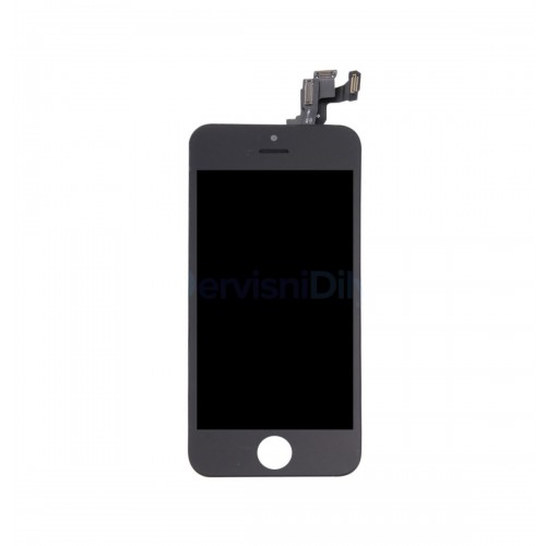 LCD-näyttö yhteensopiva iPhone 5S / SE musta (kopio / vakioluokka)