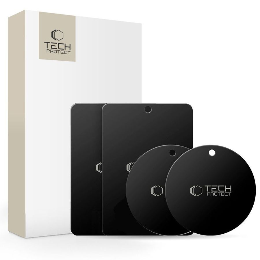 Tech-Protect Metalplate magneettinen autopidike 4-Pack musta