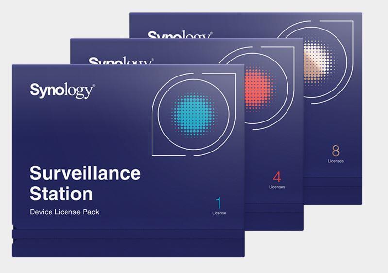 Ohjelmistolisenssi/Surveillance Station 8 laitteen paketti SYNOLOGY