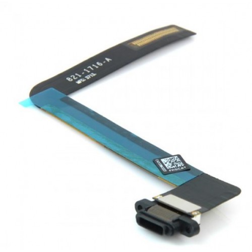 Latausportti yhteensopiva Apple iPad Air 2 Flexin kanssa musta OEM