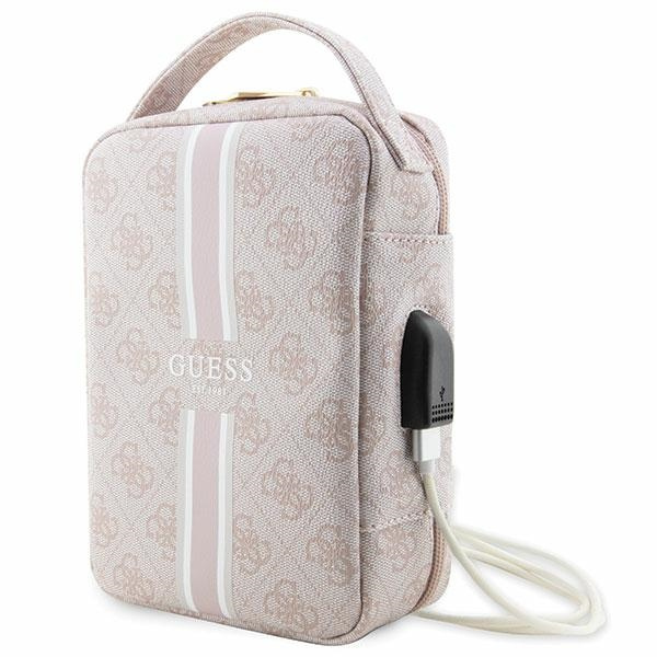 Guess laukku järjestelijä vaaleanpunainen 4G Printed Stripes