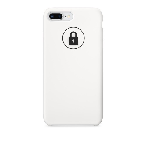 Phone Case "Silicone Case" for iPhone 7 Plus (8 Plus) / White / in package