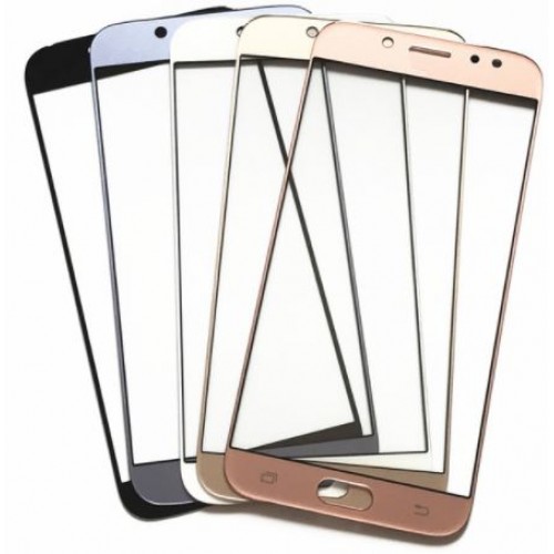 Outer Screen Glass Compatible With Samsung J730 J7 2017 Silver / Light Blue HQ