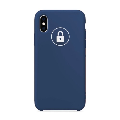 Phone Case "Silicone Case" for iPhone X / Blue Cobalt / in package