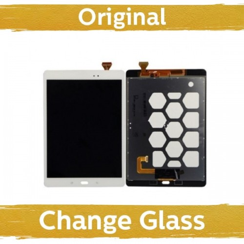 LCD-näyttö yhteensopiva Samsung T550 / T555 Tab A 9.7 valkoinen (uudistettu: Kiina)