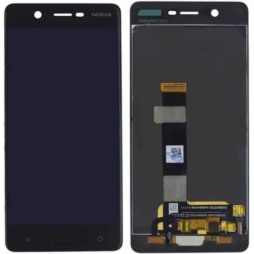 LCD-näyttö yhteensopiva Nokia 5 musta HQ
