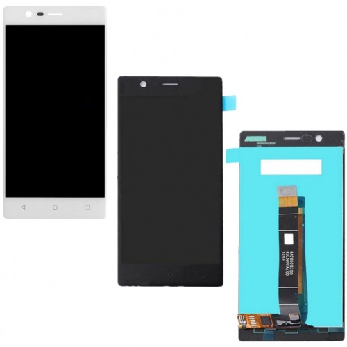 LCD-näyttö yhteensopiva Nokia 3 musta HQ