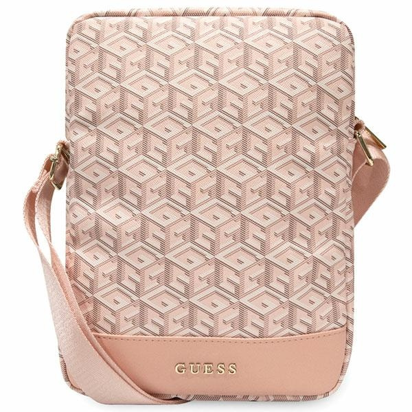 Guess laukku GUTB10HGCFSEP 10" vaaleanpunainen GCube Stripe tablettilaukku