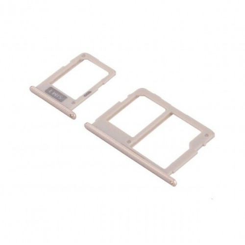 SIM Holder Compatible With Samsung J730 2017 J7 SIM + MicroSD card holder Gold (2 SIM)
