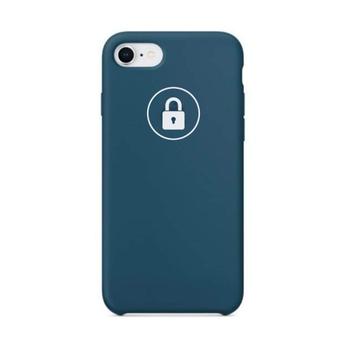 Phone Case "Silicone Case" iPhone 7 / 8 Plus 5.5'' Greenish Blue (Cosmos Blue) original package