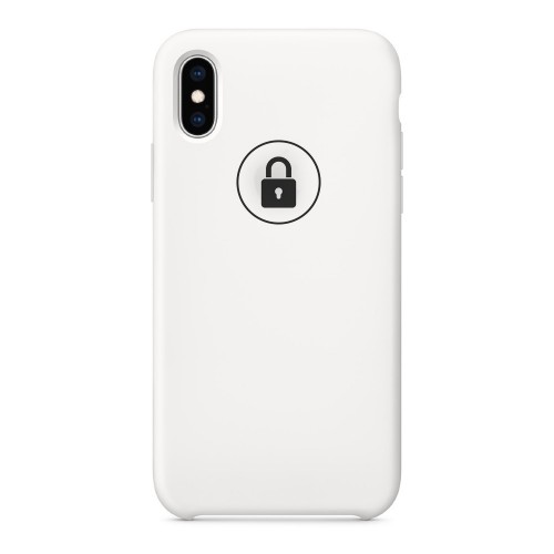 Phone Case "Silicone Case" iPhone Xs White (White) original package
