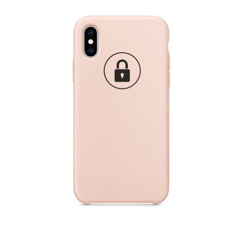 Phone Case "Silicone Case" for iPhone X (XS) / Pink Sand / in package