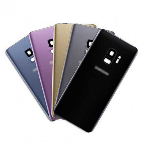 Back Cover Compatible With Samsung G965 S9 Plus / Midnight Black / (with camera lens) HQ