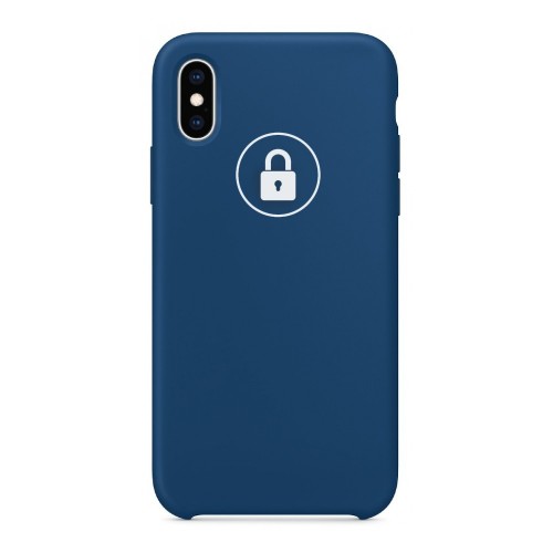 Phone Case "Silicone Case" for iPhone X (XS) / Blue Horizon / in package