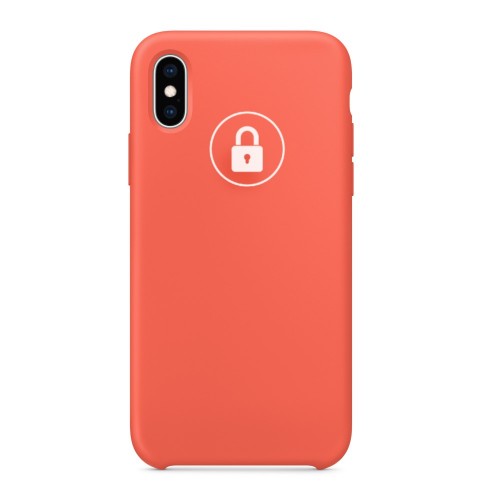 Phone Case "Silicone Case" for iPhone X (XS) / Nectarine / in package