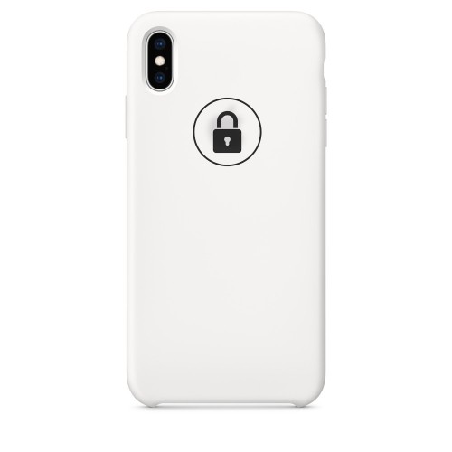 Phone Case "Silicone Case" for Apple iPhone Xs Max / White / in package