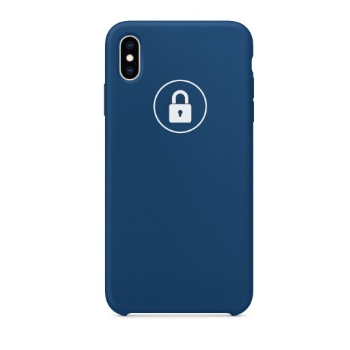 Phone Case "Silicone Case" for Apple iPhone Xs Max / Blue Horizon / in package