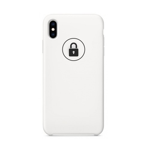 Puhelimen suojakuori Silicone Case Apple iPhone XR / Valkoinen / pakkauksessa