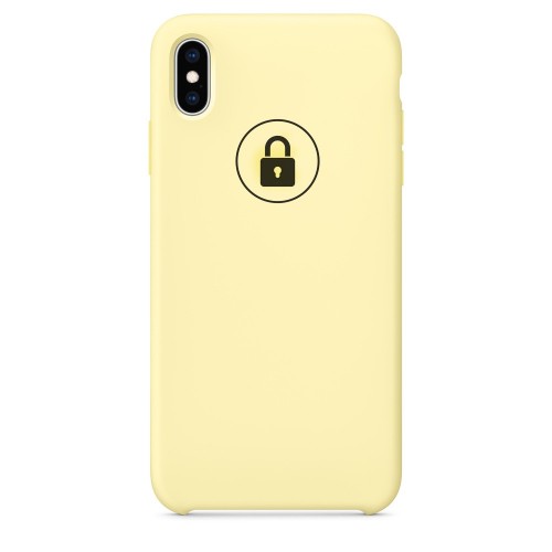 Phone Case "Silicone Case" for Apple iPhone Xs Max / Yellow Mellow / in package