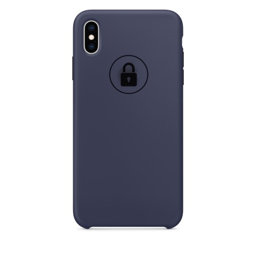 Phone Case "Silicone Case" for iPhone X (XS) / Midnight Blue / in package