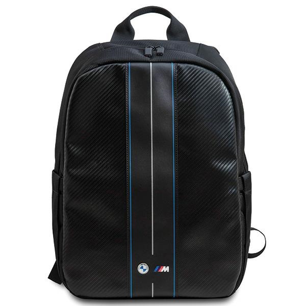 BMW Carbon & Blue Stripe reppu 16" kannettavalle tietokoneelle - musta