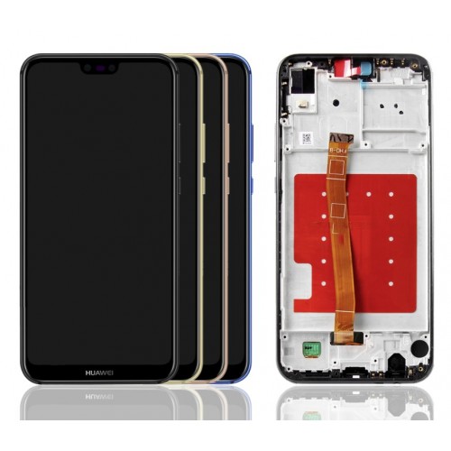 LCD Display Compatible With Huawei P20 Lite With Blue Frame HQ