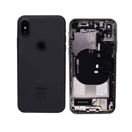 Takakansi koko kotelolla yhteensopiva iPhone X kanssa / musta / OEM