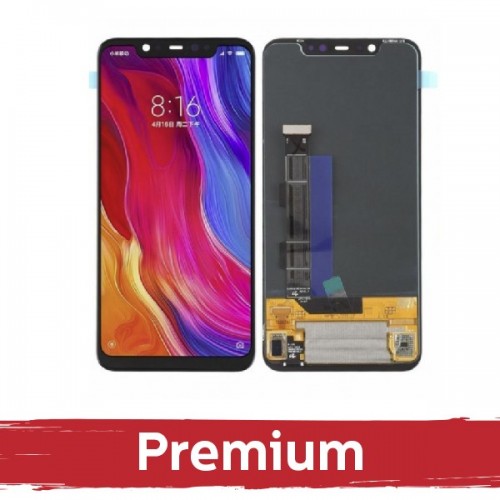 LCD-näyttö yhteensopiva Xiaomi Mi 8 kanssa musta OEM