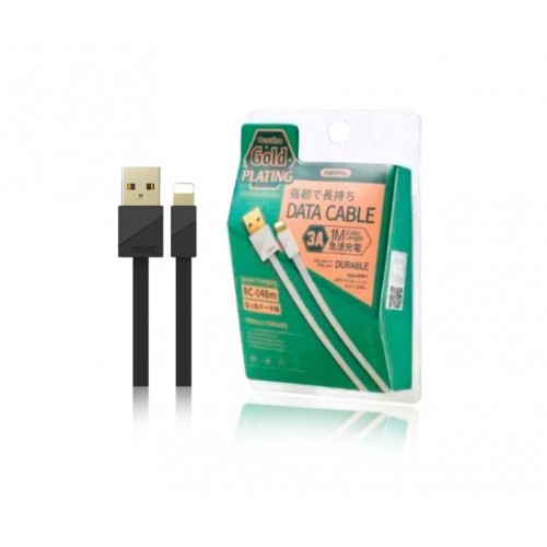 USB-kaapeli Remax Quick Charge 3A RC-048i musta Lightning 100cm