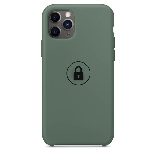 Phone Case "Silicone Case" for iPhone 11 Pro / Pine Green / in package