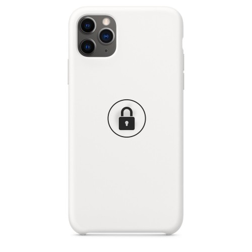 Phone Case "Silicone Case" for iPhone 11 Pro Max / White / in package
